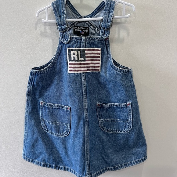 Ralph Lauren Other - Vintage Ralph Lauren Kids Blue Denim Overall Dress